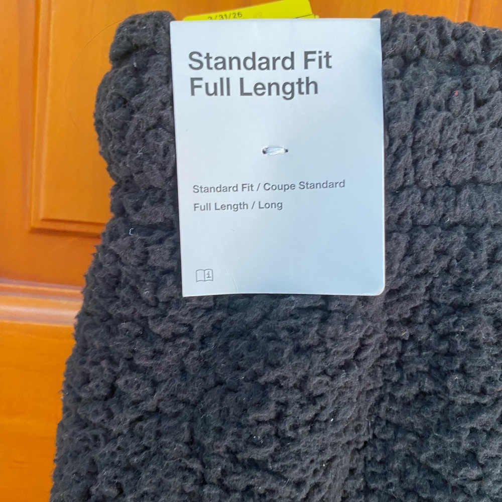 🆕 NIKE Women's Training Therma-Fit Sherpa Cozy Fluffy Sweat pants Black L - Picture 4 of 16